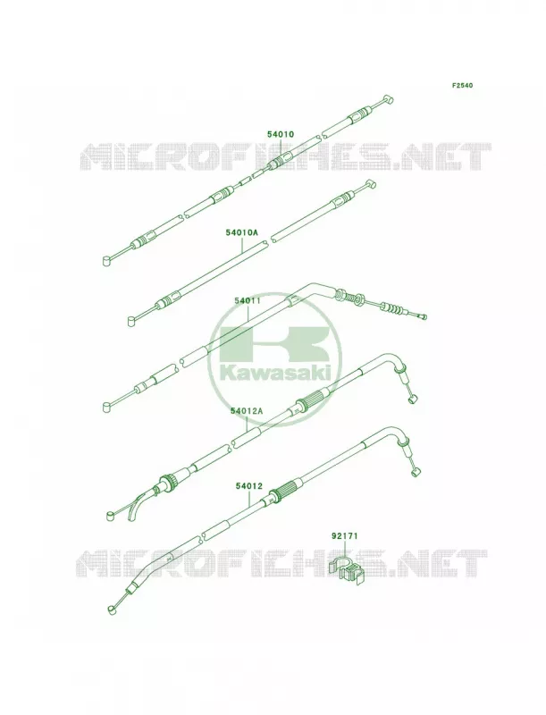 Cables Kawasaki MOTOS 750 2007 Z750   ZR750L7F