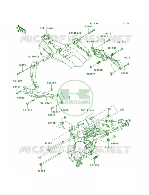 Engine Mount Kawasaki MOTOS 750 2007 Z750   ZR750L7F