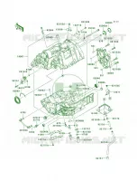 Crankcase ER650AE057323 pour Kawasaki ER-6n  2006