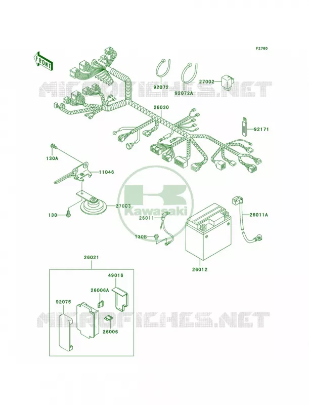 Chassis Electrical Equipment Kawasaki MOTOS 250 2006 Ninja 250R  EX250F6F