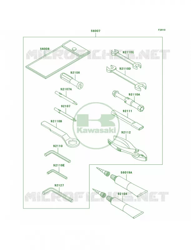 Owner's Tools Kawasaki MOTOS 250 2006 Ninja 250R  EX250F6F