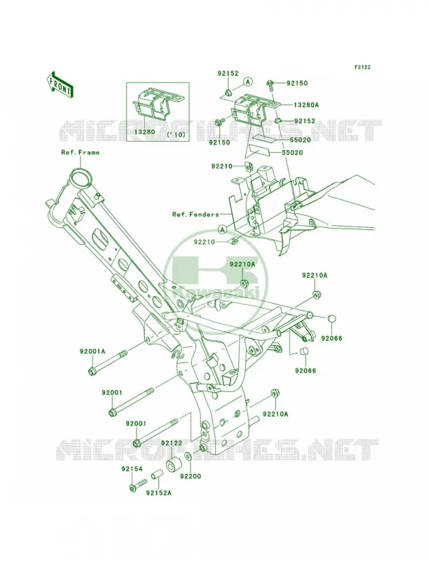 Engine Mount Kawasaki MOTOS 110 2013 KLX110L  KLX110DDF