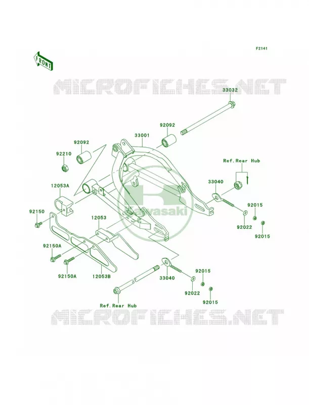 Swingarm Kawasaki MOTOS 110 2013 KLX110L  KLX110DDF