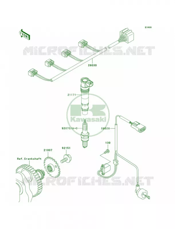 Ignition System Kawasaki MOTOS 1000 2005 Z1000  ZR1000-A3
