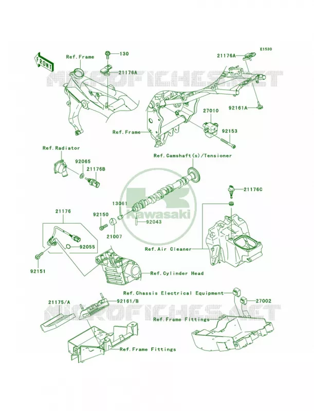 Fuel Injection Kawasaki MOTOS 1000 2005 Z1000   ZR1000-A3H
