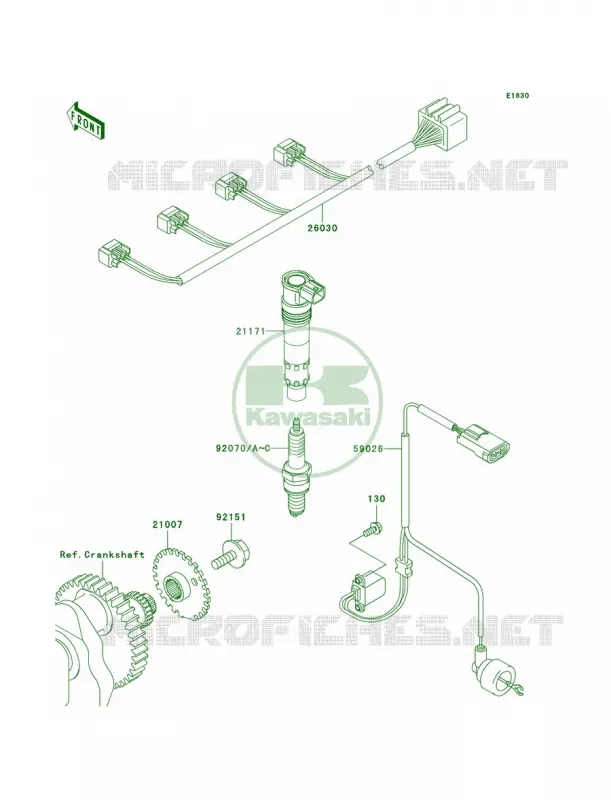 Ignition System Kawasaki MOTOS 1000 2005 Z1000   ZR1000-A3H