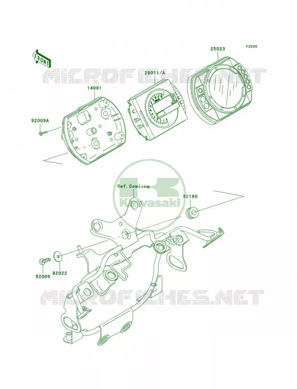 Meters Kawasaki MOTOS 1000 2005 Z1000   ZR1000-A3H