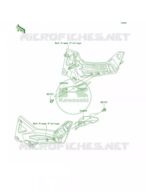 Optional Parts Kawasaki MOTOS 1000 2005 Z1000   ZR1000-A3H