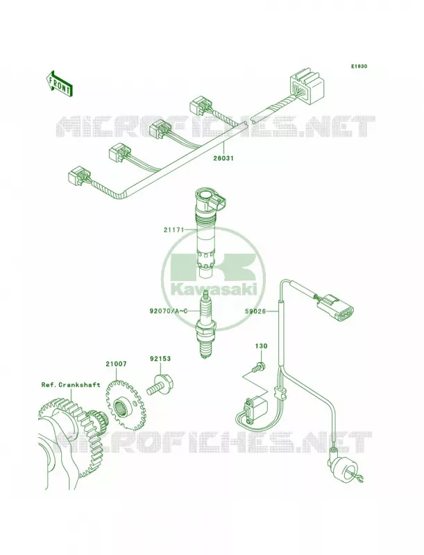 Ignition System Kawasaki MOTOS 750 2005 Z750S  ZR750-K1