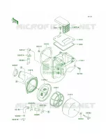 Air Cleaner pour Kawasaki KLX300R 1998