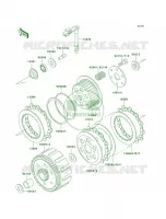 Clutch pour Kawasaki KLX300R 1998