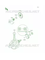 Crankshaft pour Kawasaki KLX300R 1998