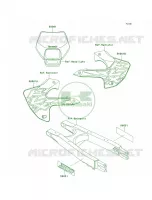 DecalsKLX300 A2 pour Kawasaki KLX300R 1998
