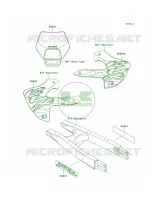 DecalsKLX300 A3 pour Kawasaki KLX300R 1998