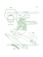 DecalsKLX300 A6 pour Kawasaki KLX300R 1998