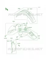 Fenders pour Kawasaki KLX300R 1998