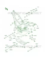 Frame Fittings pour Kawasaki KLX300R 1998