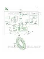 Front Brake pour Kawasaki KLX300R 1998