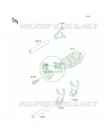 Gear Change DrumShift Forks pour Kawasaki KLX300R 1998