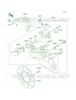 Rear Brake pour Kawasaki KLX300R 1998
