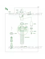 Shock Absorbers pour Kawasaki KLX300R 1998