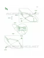 Side Covers pour Kawasaki KLX300R 1998