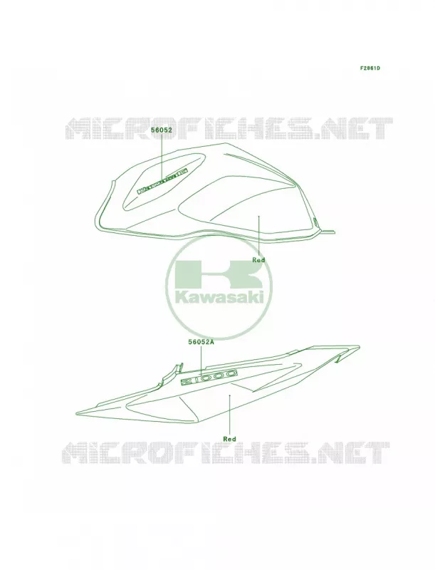 DecalsRedA2H Kawasaki MOTOS 1000 2004 Z1000   ZR1000-A2H