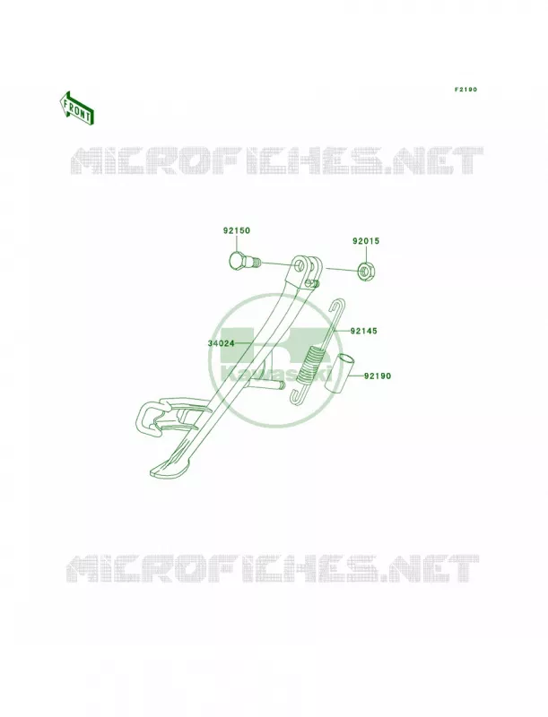 Stands Kawasaki MOTOS 1000 2004 Z1000   ZR1000-A2H