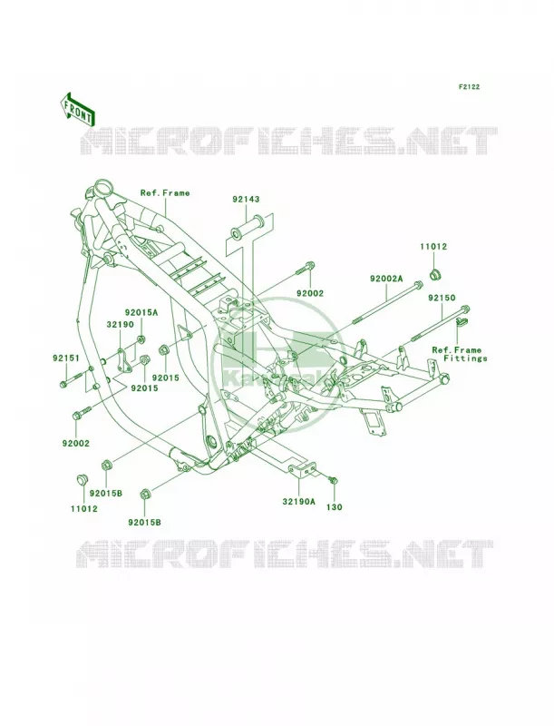 Engine Mount Kawasaki MOTOS 1200 2004 ZRX1200R  ZR1200-A4