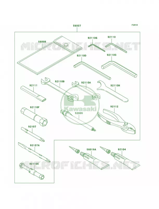 Owner's Tools Kawasaki MOTOS 1200 2004 ZRX1200R  ZR1200-A4