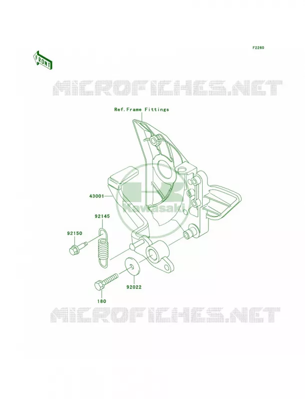 Brake PedalTorque Link Kawasaki MOTOS 750 2004 ZR-7S  ZR750-H4