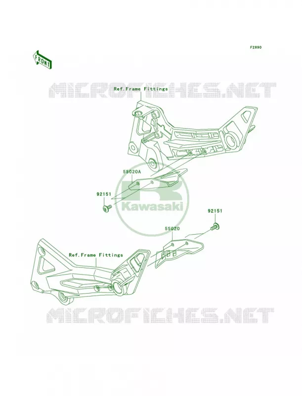 Optional Parts Kawasaki MOTOS 1000 2003 Z1000  ZR1000-A1