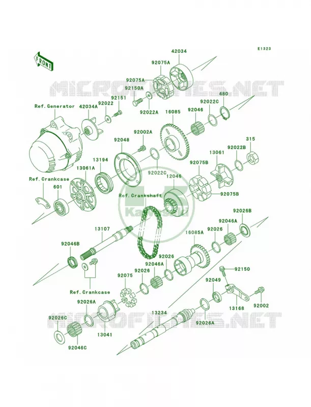 Balancer Kawasaki MOTOS 1200 2003 ZRX1200R  ZR1200-A3