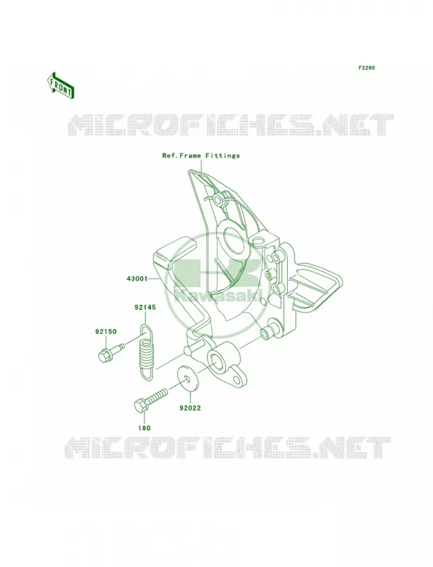 Brake PedalTorque Link Kawasaki MOTOS 750 2003 ZR-7S  ZR750-H3