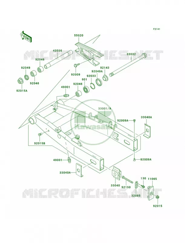 Swingarm Kawasaki MOTOS 750 2003 ZR-7S  ZR750-H3
