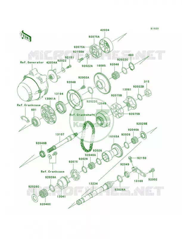 Balancer Kawasaki MOTOS 1200 2002 ZRX1200R  ZR1200-A2