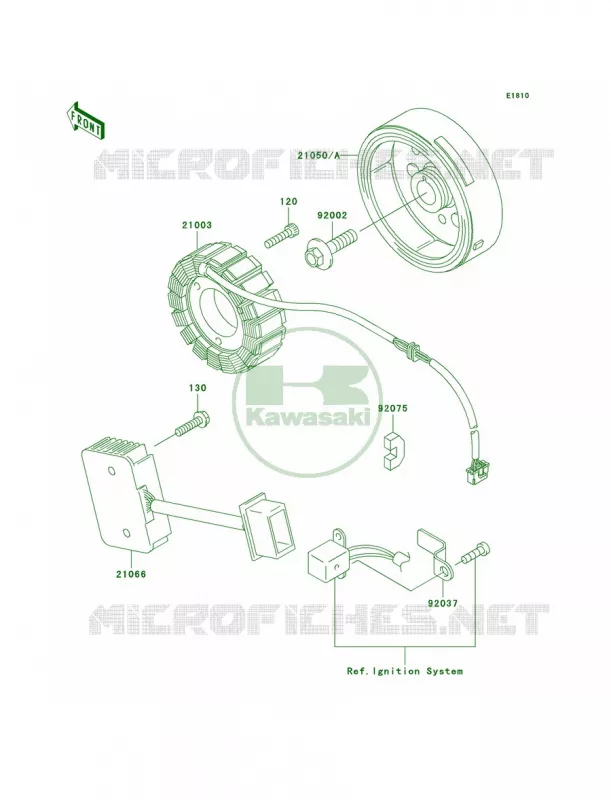 Generator Kawasaki MOTOS 250 2001 Ninja 250R  EX250-F15