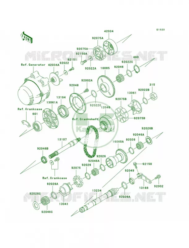 Balancer Kawasaki MOTOS 1200 2001 ZRX1200R  ZR1200-A1