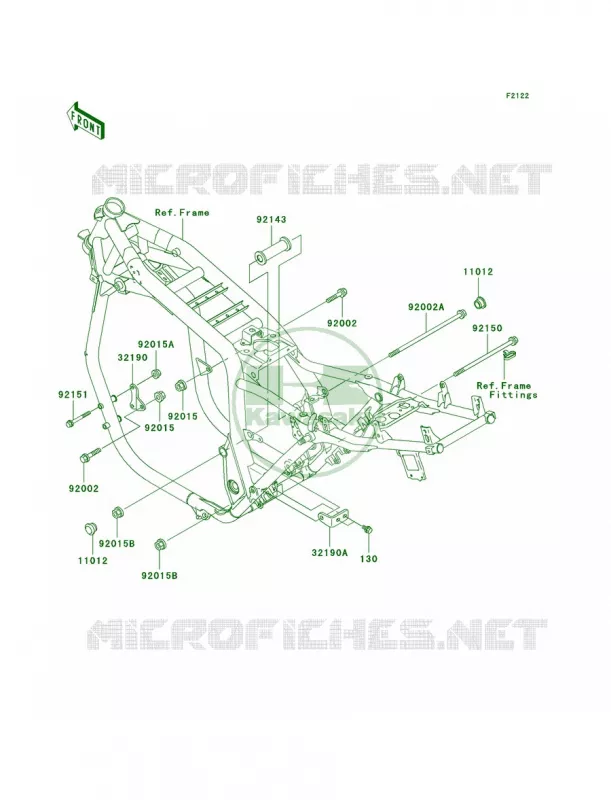 Engine Mount Kawasaki MOTOS 1200 2001 ZRX1200R  ZR1200-A1