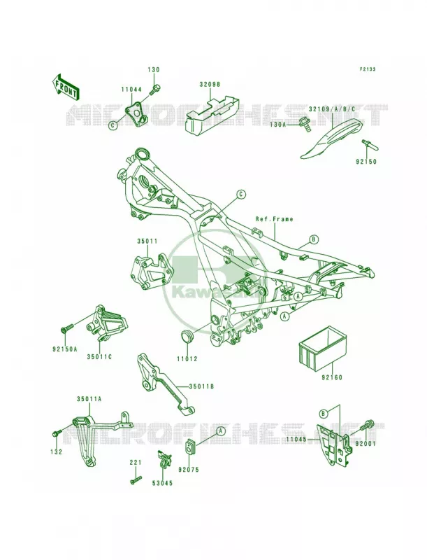 Electro Bracket Kawasaki MOTOS 250 2000 Ninja 250R  EX250-F14