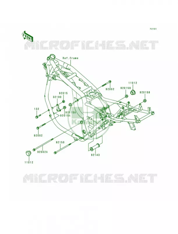 Frame Fittings Kawasaki MOTOS 1100 2000 ZRX1100  ZR1100-C4