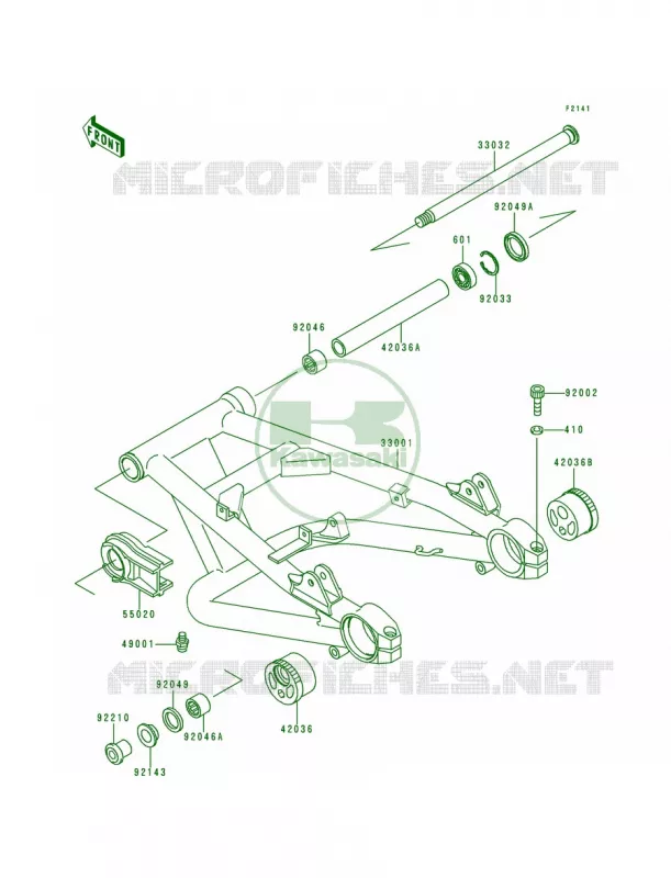 Swingarm Kawasaki MOTOS 1100 2000 ZRX1100  ZR1100-C4