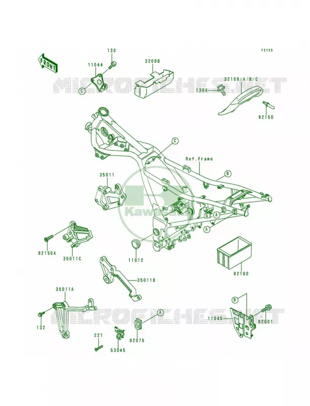 Electro Bracket Kawasaki MOTOS 250 1999 Ninja 250R  EX250-F13