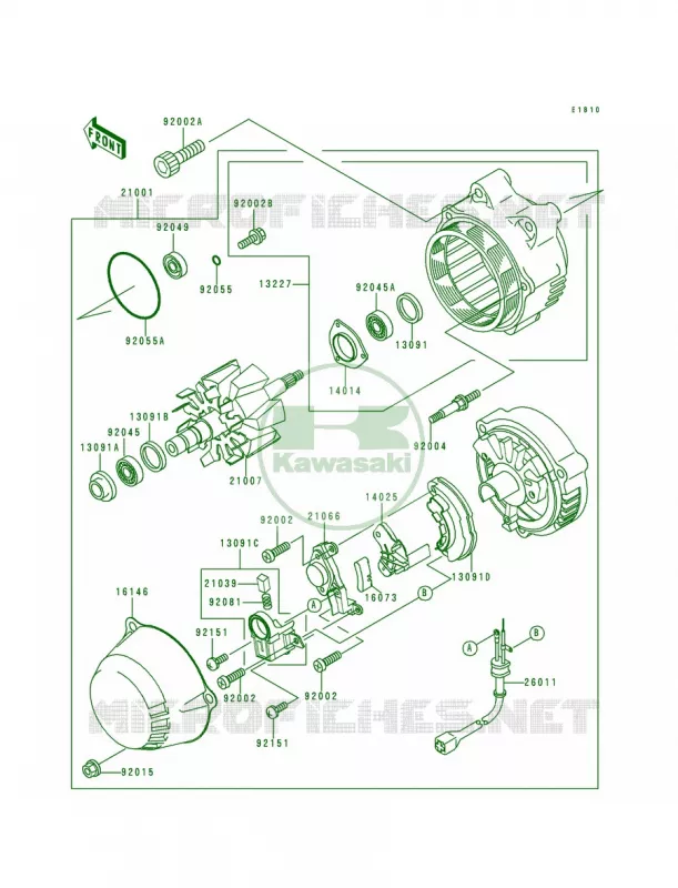 Generator Kawasaki MOTOS 1100 1999 ZRX1100  ZR1100-C3