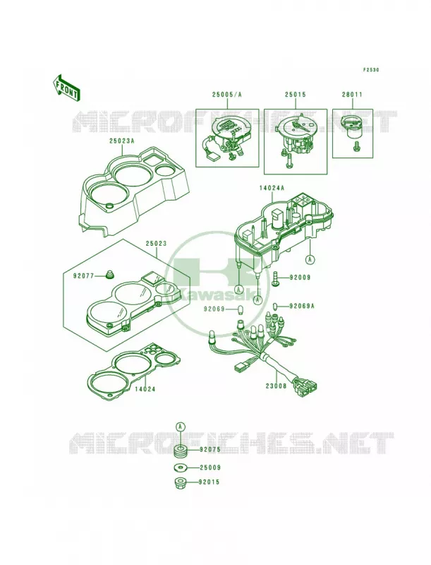 Meters Kawasaki MOTOS 250 1998 Ninja 250R  EX250-F12
