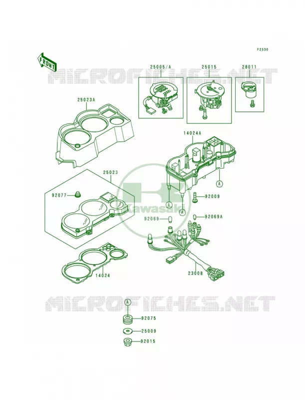 Meters Kawasaki MOTOS 250 1997 Ninja 250R  EX250-F11