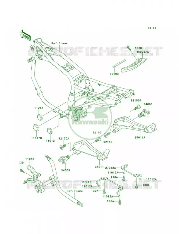 Battery Case Kawasaki MOTOS 1100 1997 GPZ 1100  ZX1100-E3