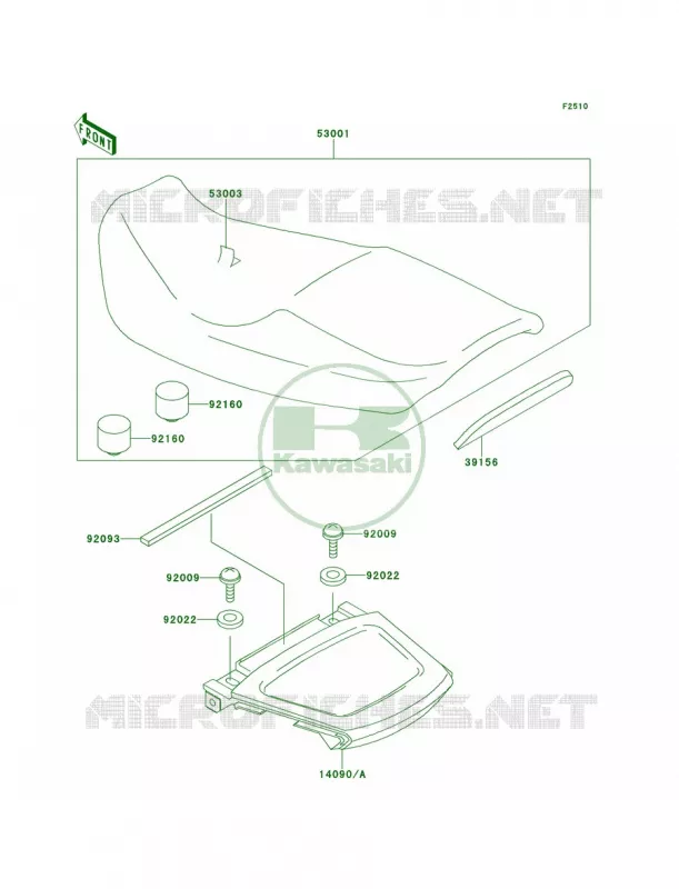 Seat Kawasaki MOTOS 1100 1997 GPZ 1100  ZX1100-E3