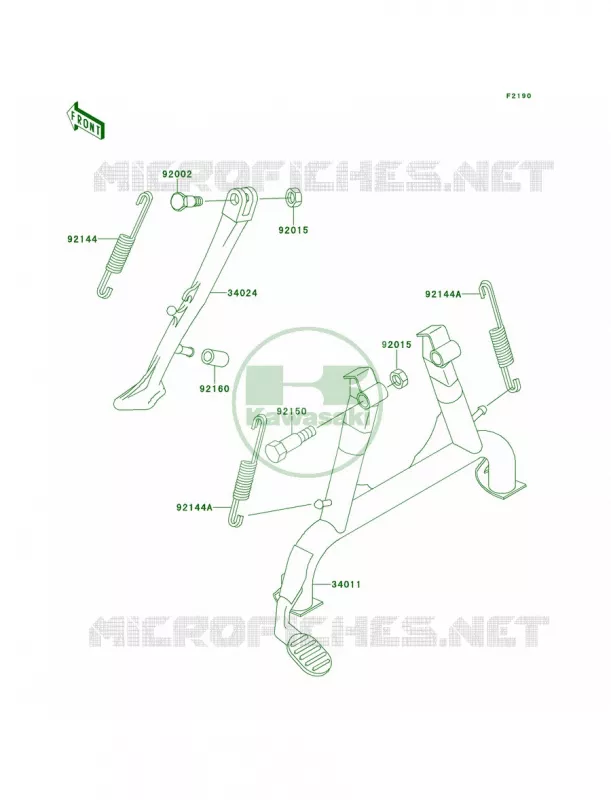 Stands Kawasaki MOTOS 1100 1997 GPZ 1100  ZX1100-E3