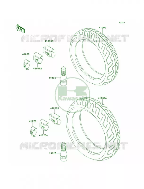 Tires Kawasaki MOTOS 1100 1997 GPZ 1100  ZX1100-E3
